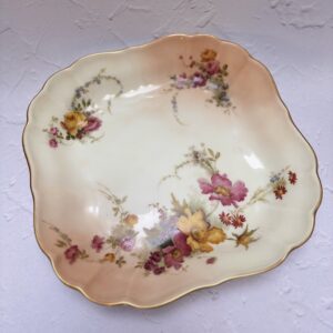 Antique Royal Worcester Blush Ivory Bowl, c. 1899